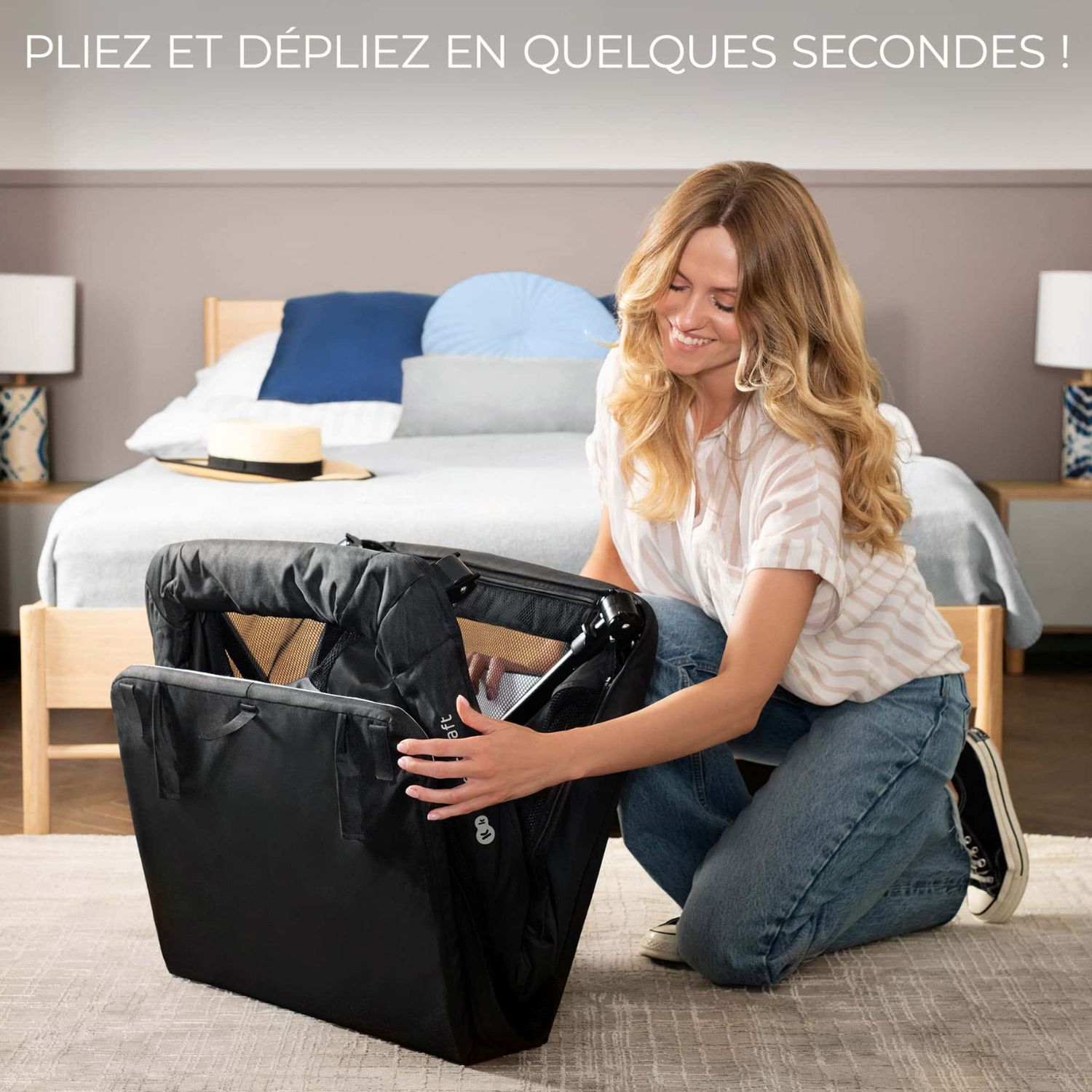 Lit bébé 3 en 1 Cami Black (Kinderkraft) - Image 3