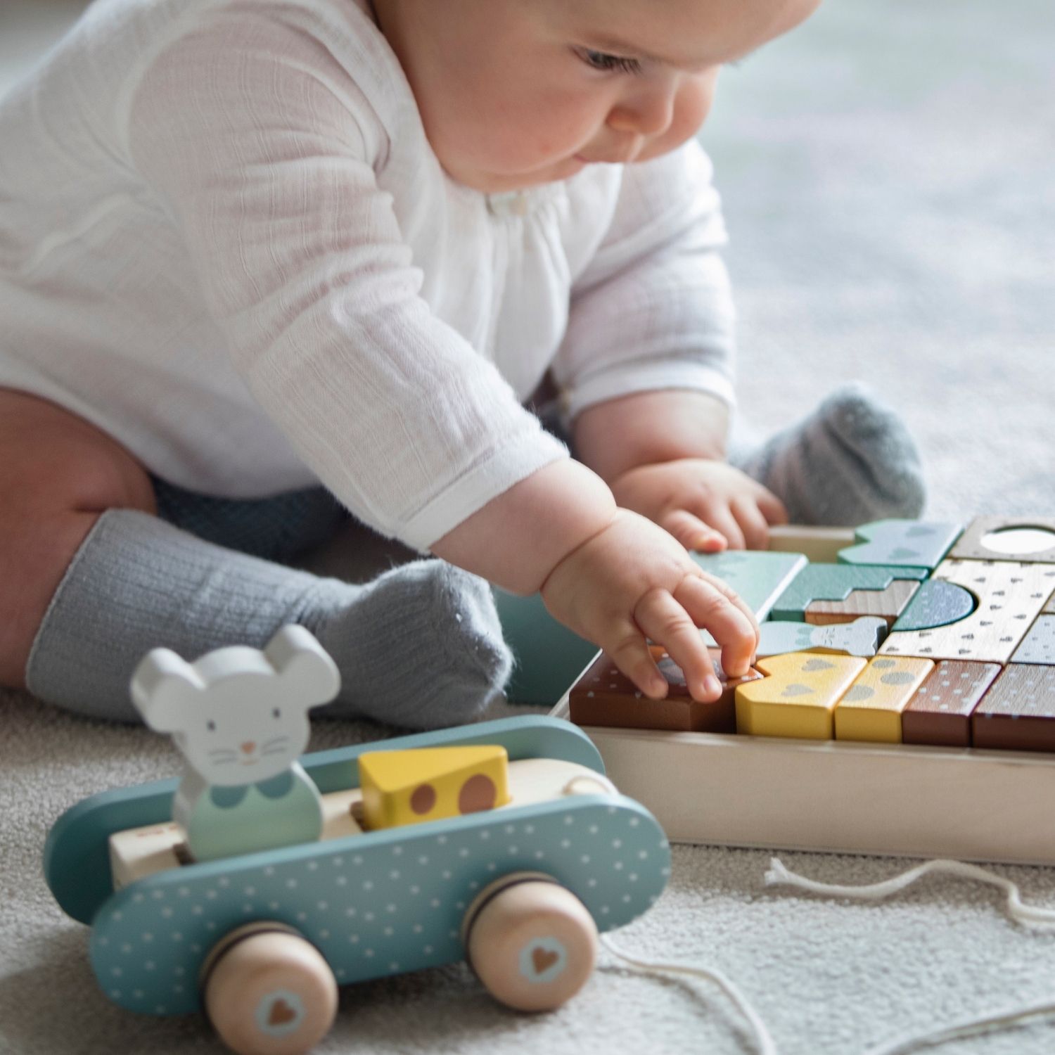 Blocs de construction en bois Poppy (Walking Mum) - Image 1