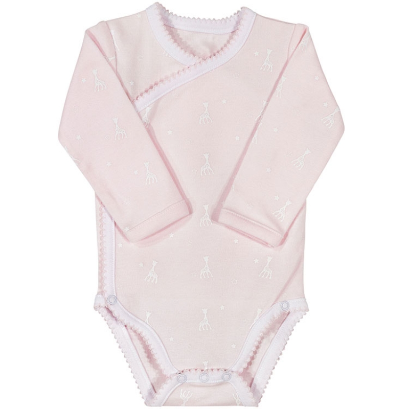 Body manches longues rose Sophie la Girafe (3 mois) (Trois Kilos Sept) - Image 1