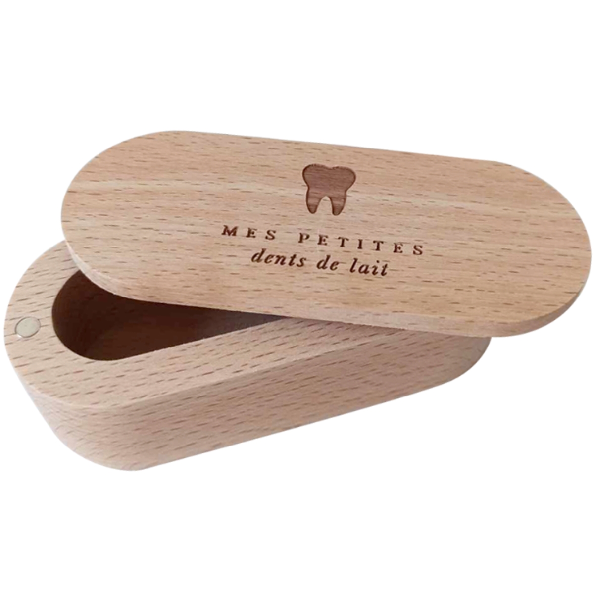Boîte à dents de lait en bois de hêtre (Zakuw) - Image 1