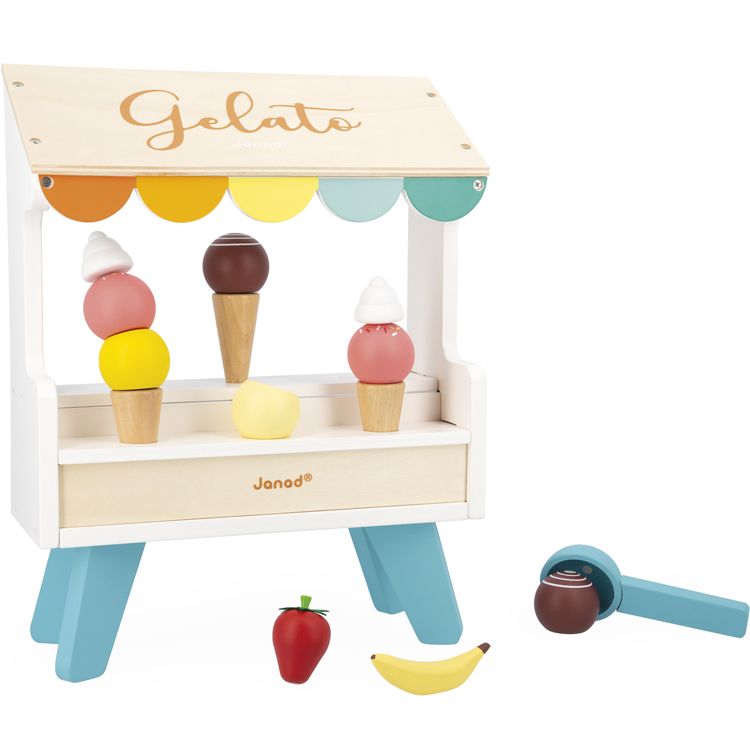 Stand de glaces en bois