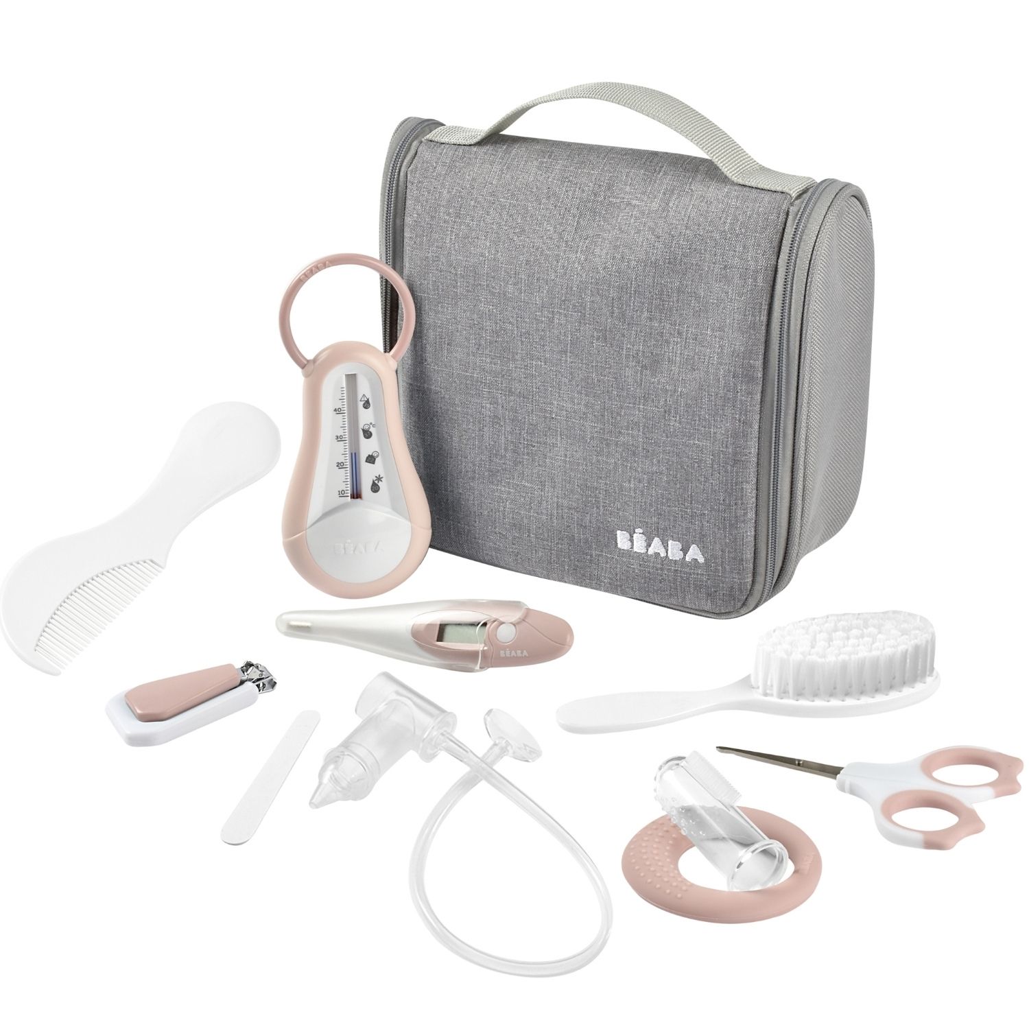 Béaba - Trousse de soin Nomade Old Pink (10 accessoires)