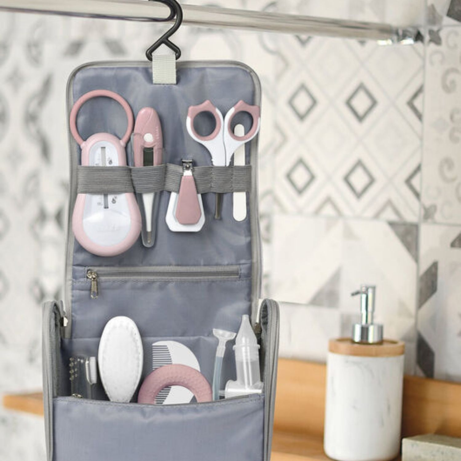 Trousse de soin Nomade Old Pink (10 accessoires) (Béaba) - Image 3