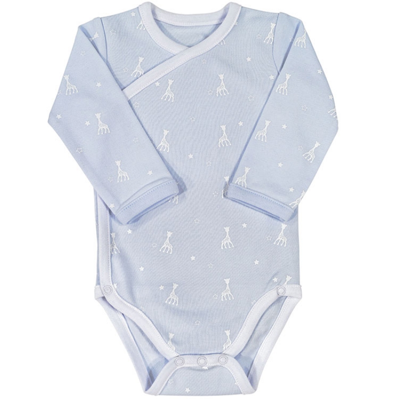 Trois Kilos Sept - Body manches longues bleu Sophie la Girafe (3 mois)