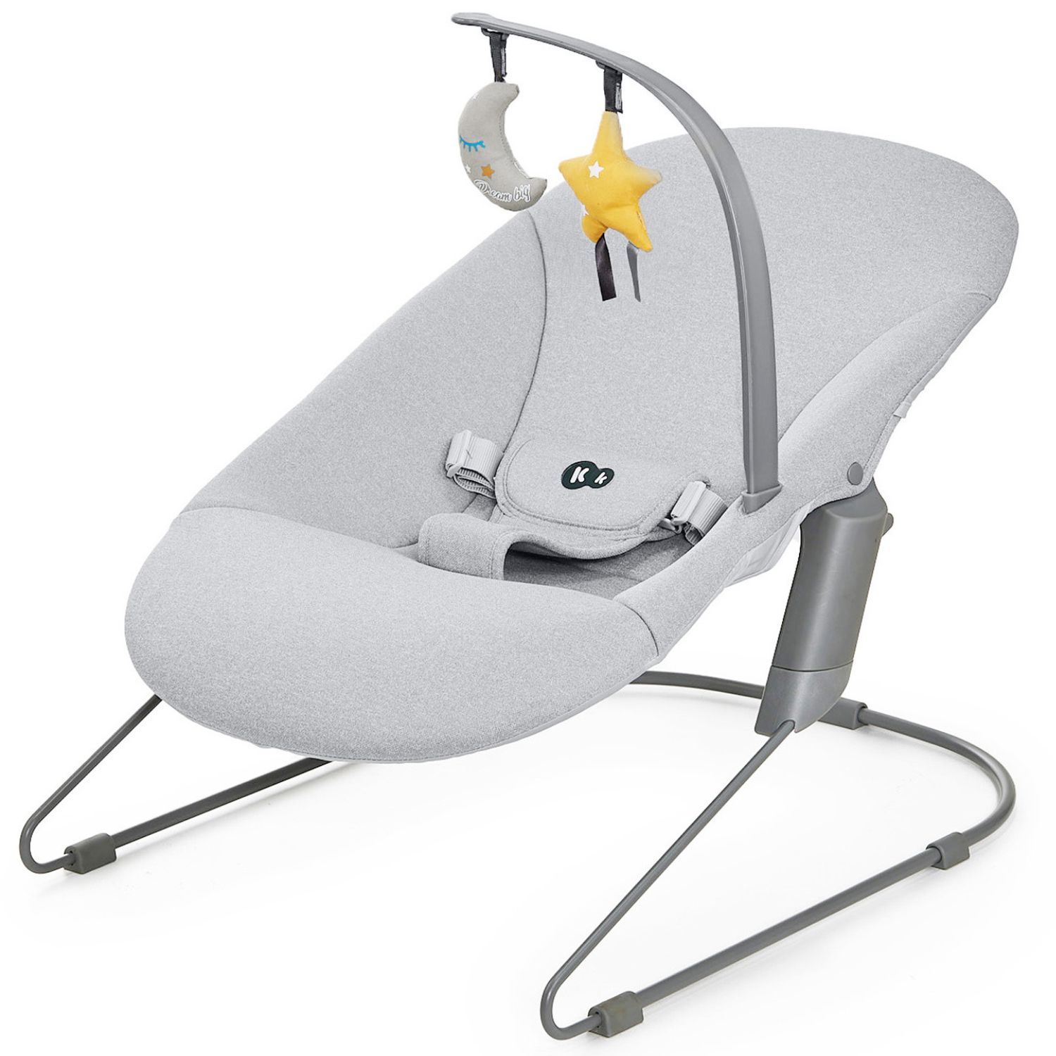 Chaise haute évolutive Enock avec transat Calmee Grey (Kinderkraft) - Image 5