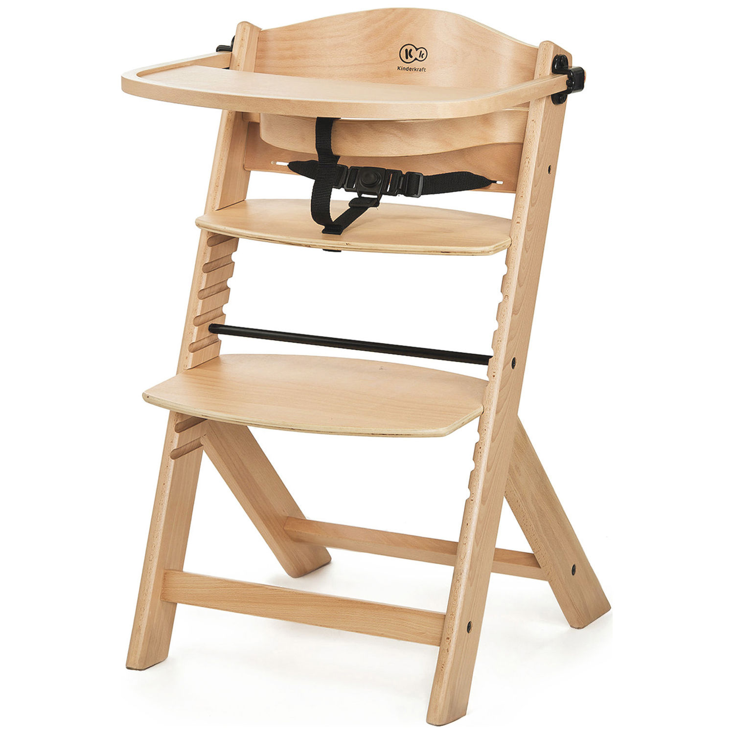 Chaise haute évolutive Enock avec transat Calmee Grey (Kinderkraft) - Image 6