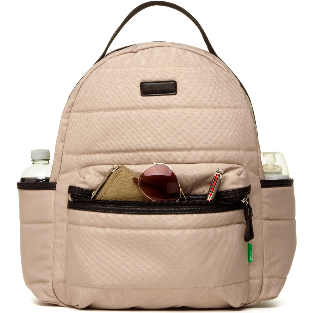 Sac à dos à langer Lola eco quilt beige (Babymel) - Image 2