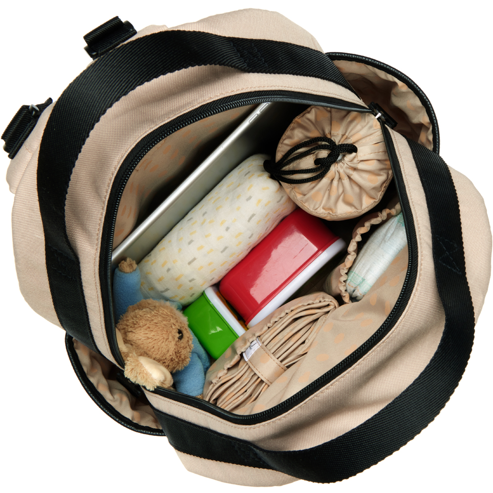 Sac à dos à langer Lola eco quilt beige (Babymel) - Image 8