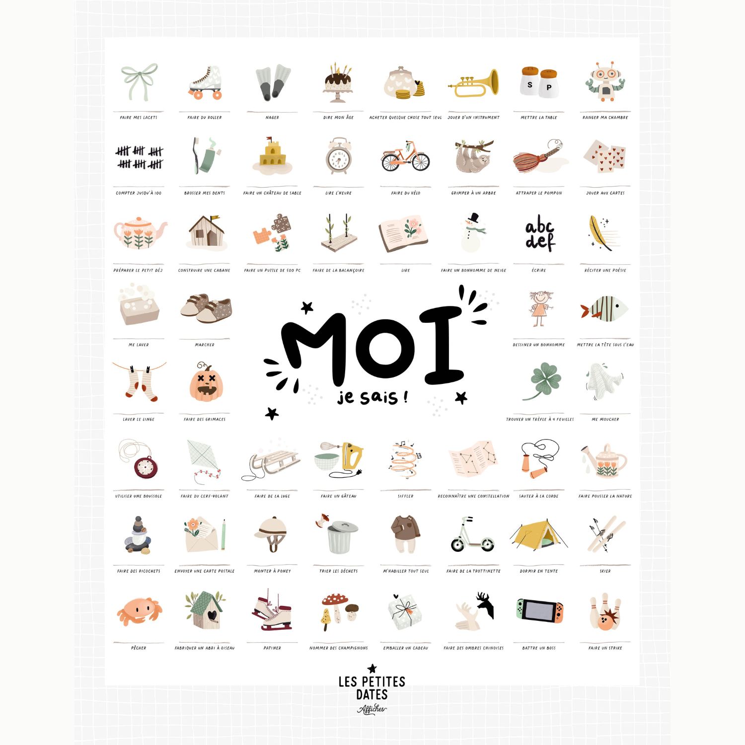 Affiche Moi je sais ! (40 x 50 cm) (Les Petites Dates) - Image 7