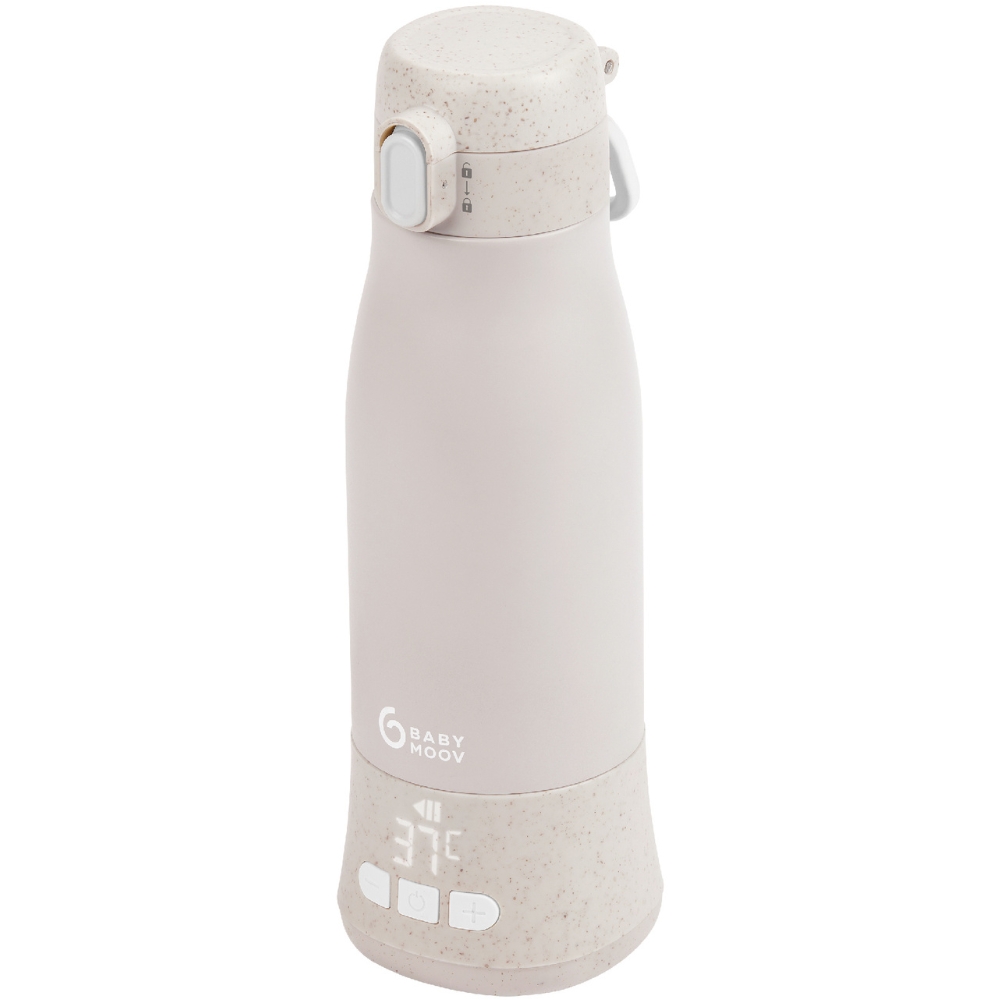 Chauffe-biberon nomade Moov & Feed Minéral Sable (Babymoov) - Couverture