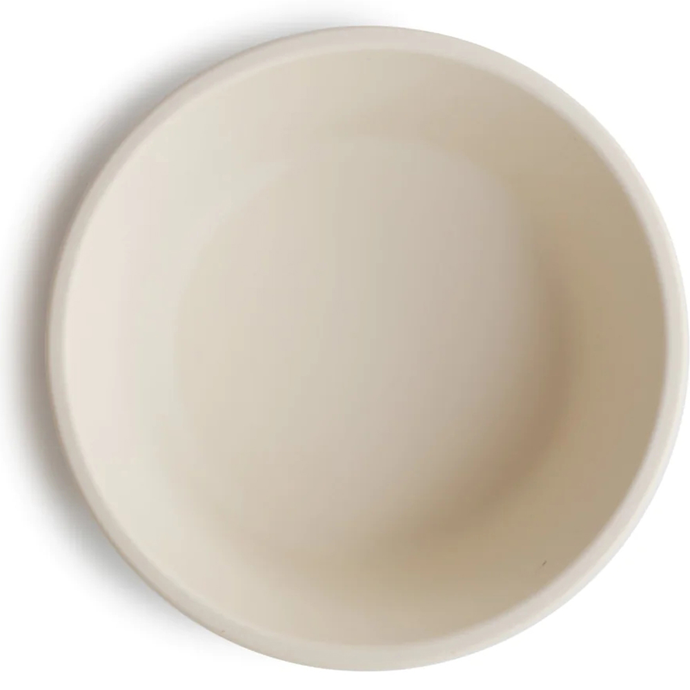 Mushie - Bol à ventouse en silicone Ivory