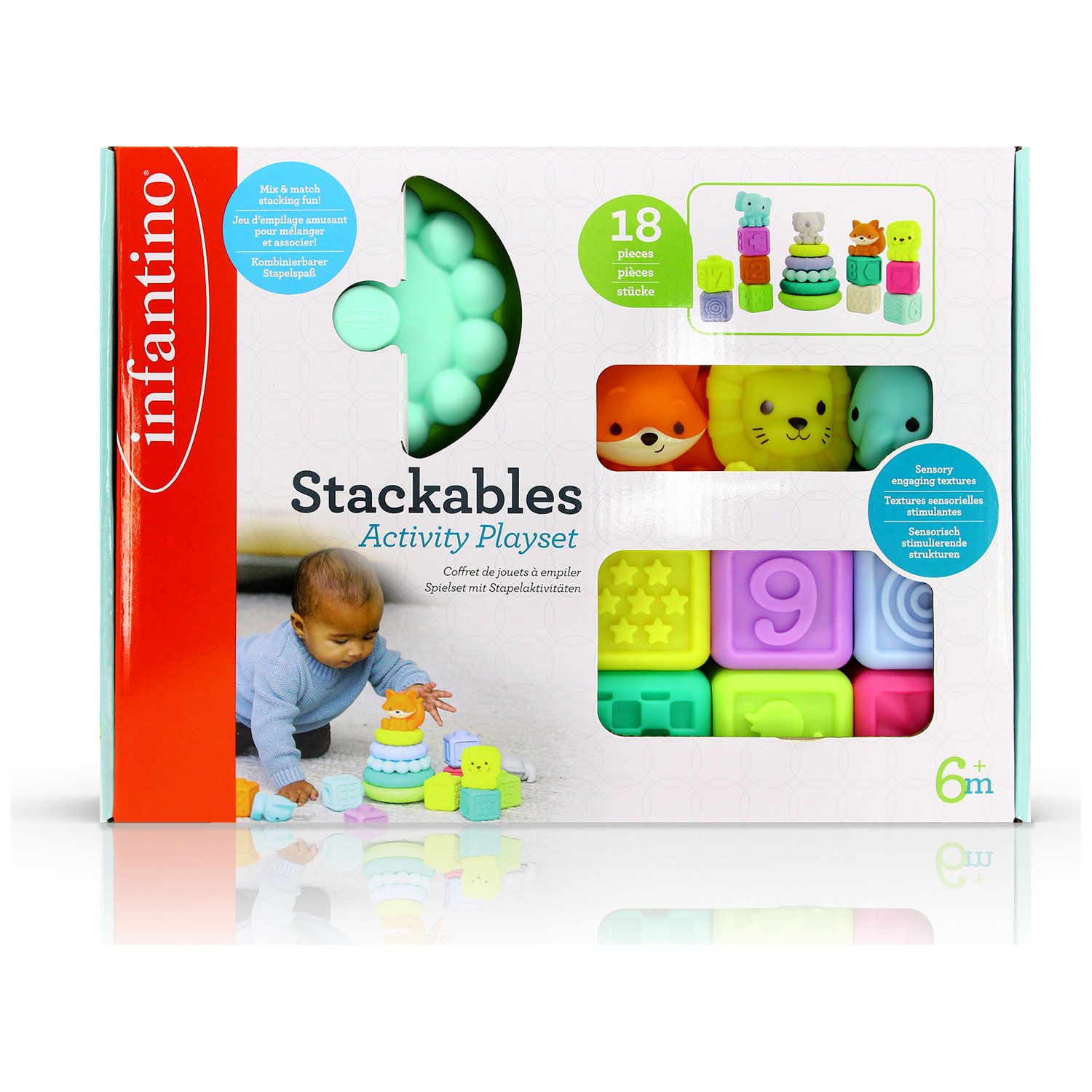 Set sensoriel 18 pièces encastrables (Infantino) - Image 3