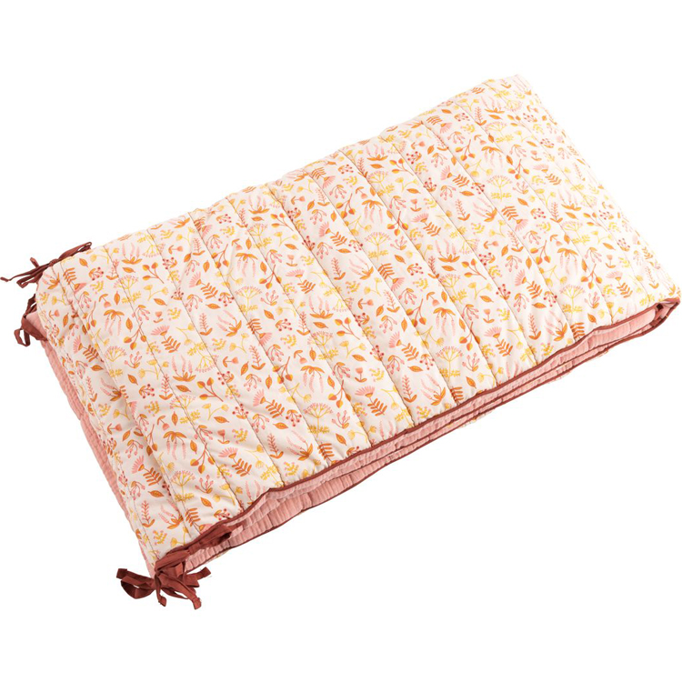 Tour de lit jaune et rose Esmée (pour lits 120 x 60 cm ou 140 x 70 cm) (Sauthon) - Couverture