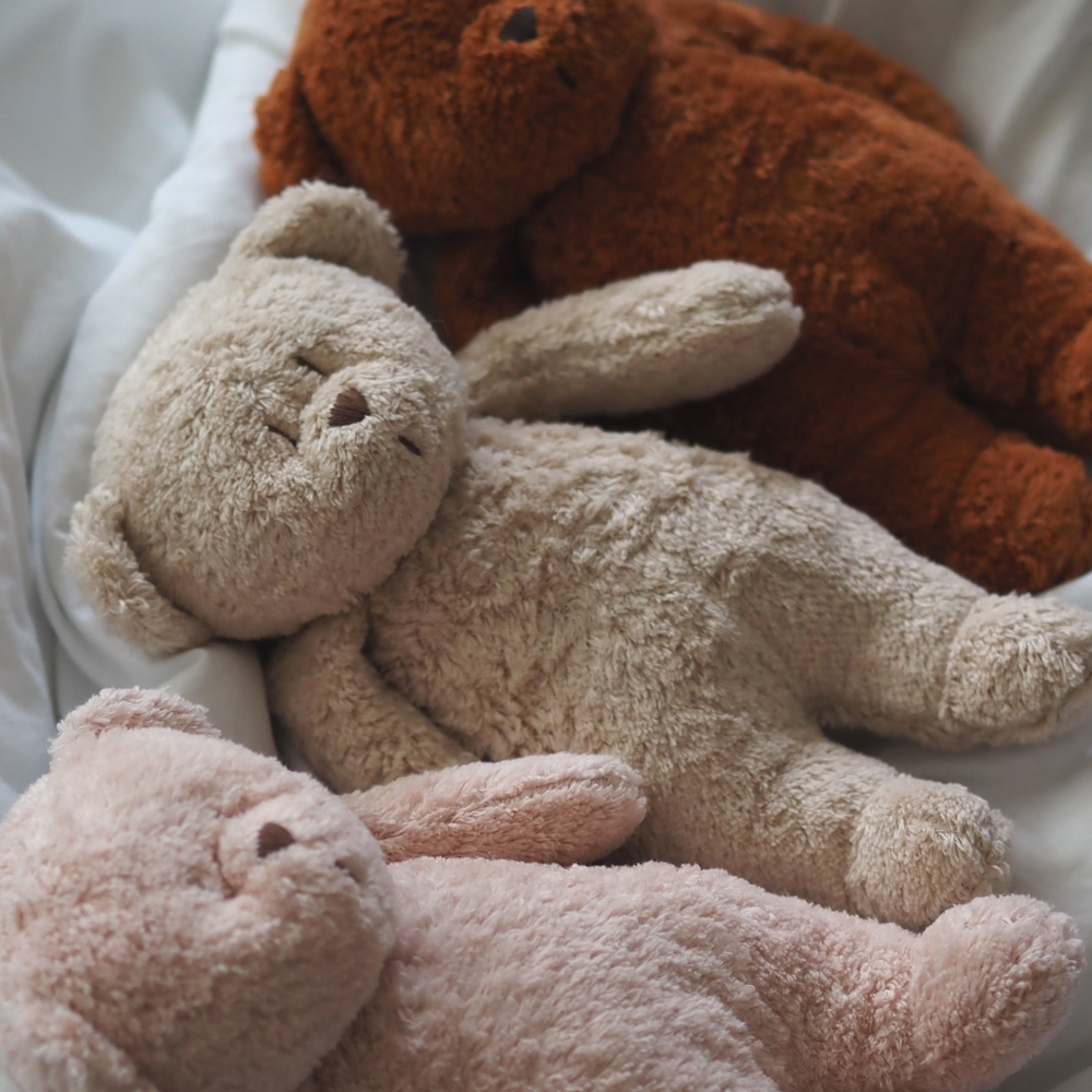 Peluche veilleuse Ours rose blush (Moonie) - Image 3
