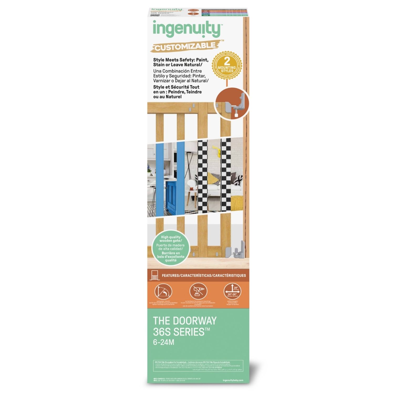 Barrière de sécurité 36S (76-91 cm) (Kids2) - Image 4