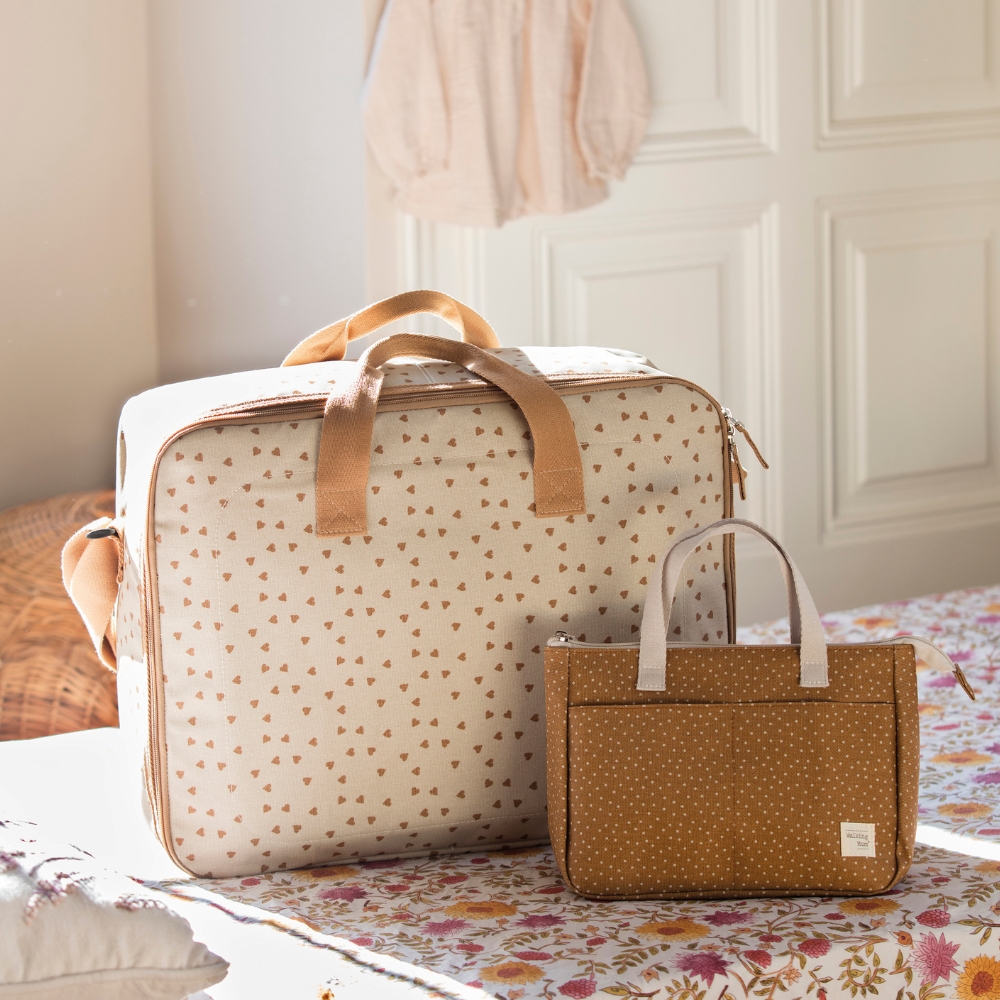 Valise de maternité coeurs Poppy Cannelle (Walking Mum) - Image 5
