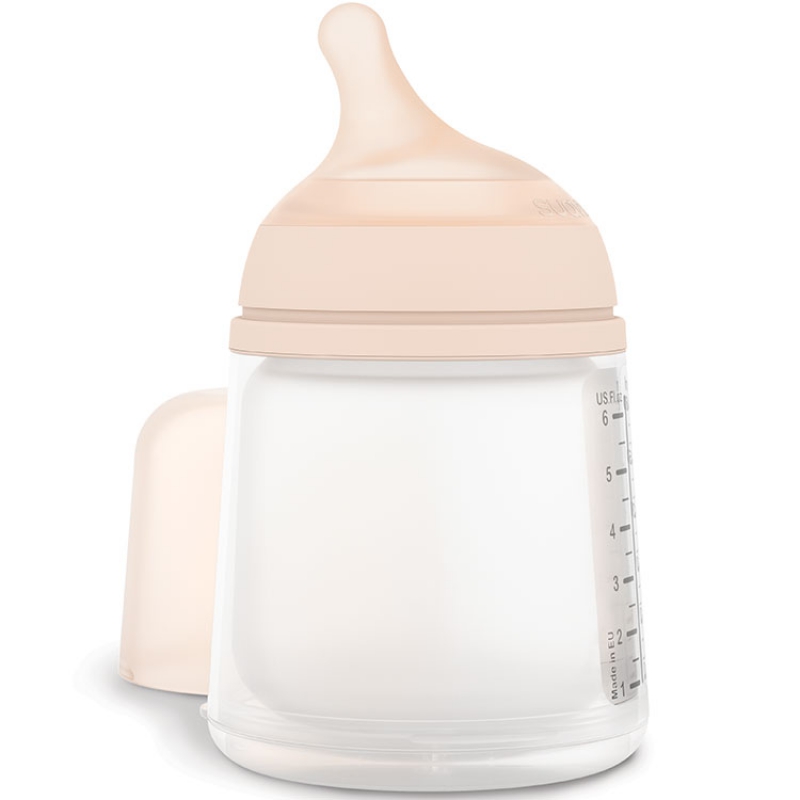 Biberon anti-colique débit lent Zerø.Zerø (180 ml) (Suavinex) - Image 1