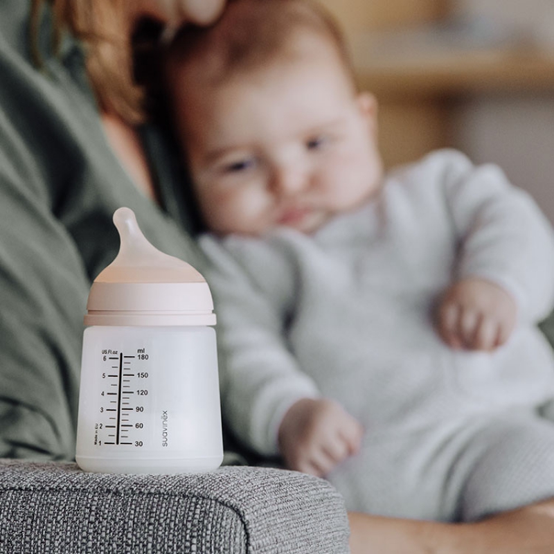 Biberon anti-colique débit lent Zerø.Zerø (180 ml) (Suavinex) - Image 6