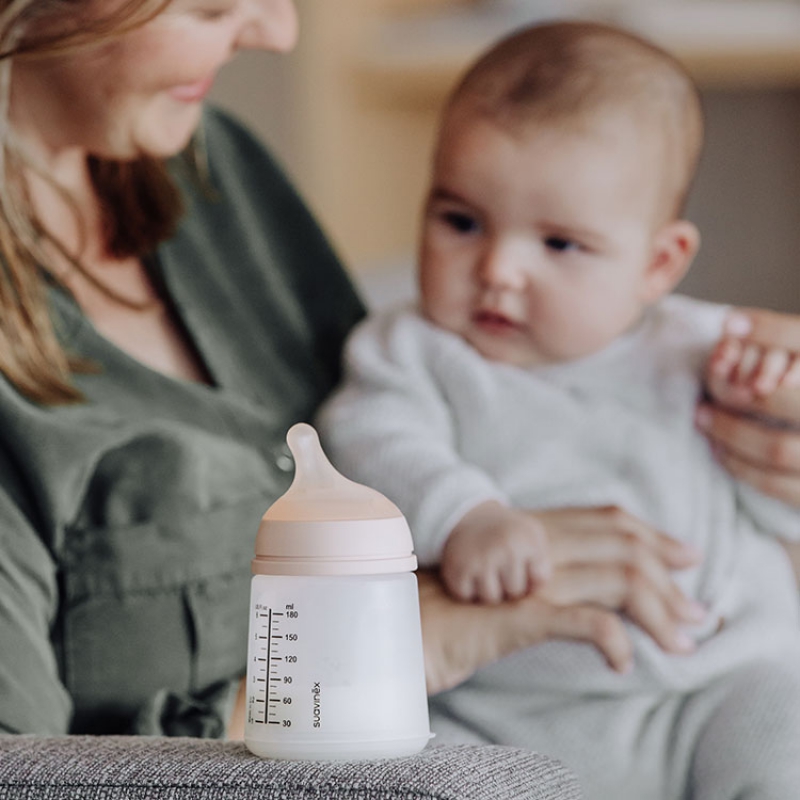 Biberon anti-colique débit lent Zerø.Zerø (180 ml) (Suavinex) - Image 7