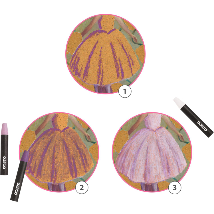Crayons de cire Inspired by Edgar Degas