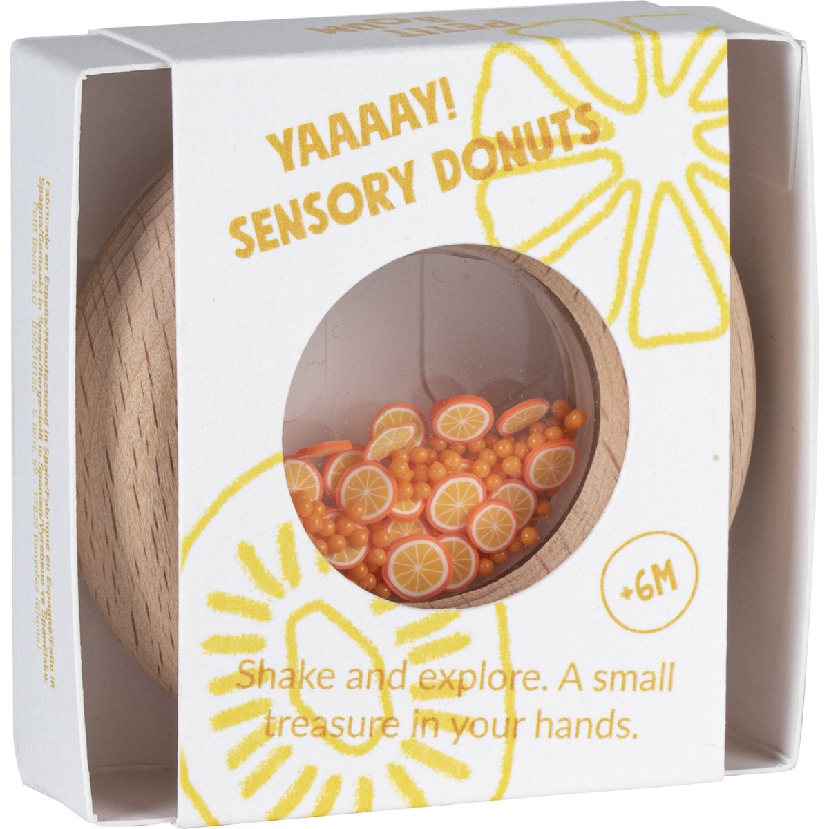 Hochet sensoriel Sensory Donut oranges (Petit Boum) - Image 5