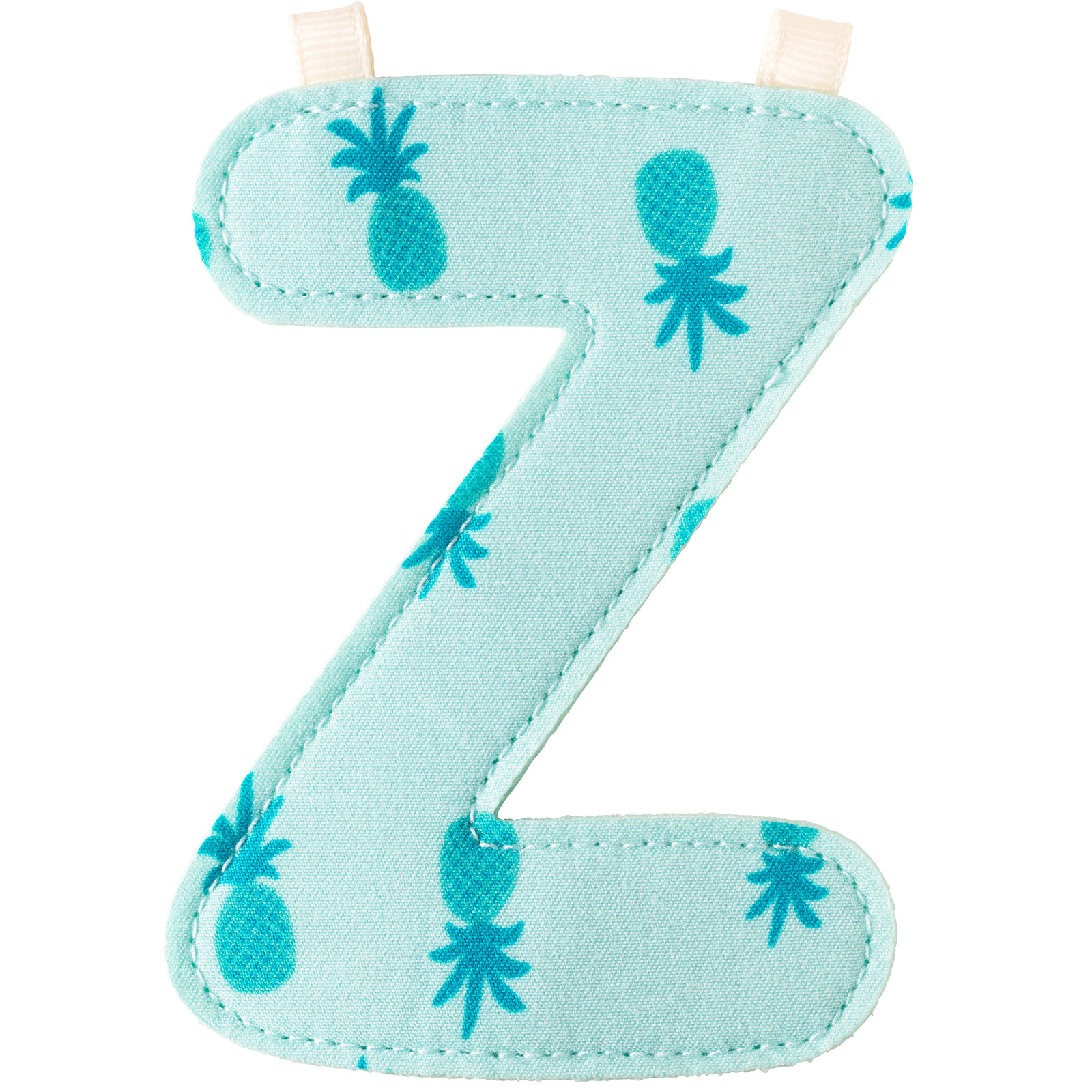 Lettre en tissu à suspendre Z (9,5 cm)