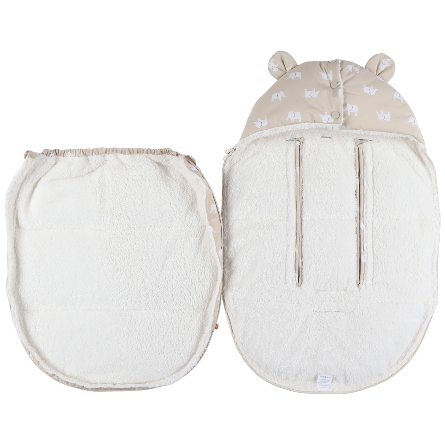 Chancelière déperlante en sherpa beige (Noukie's) - Image 1