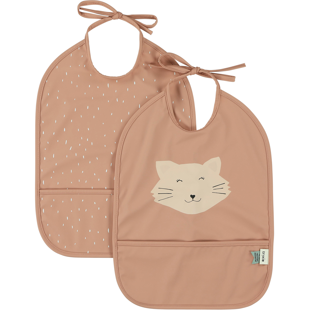 Lot de 2 bavoirs imperméable Mrs. Cat (Trixie) - Image 1