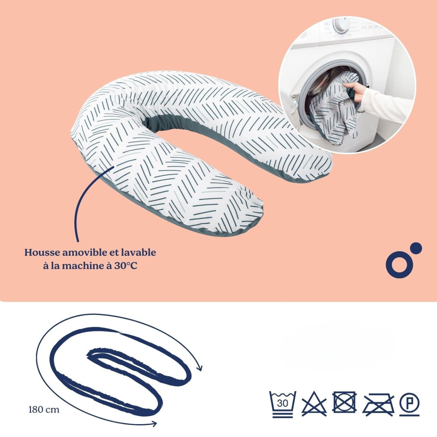 Coussin de maternité Doomoo Ethnic petrol (Doomoo) - Image 8