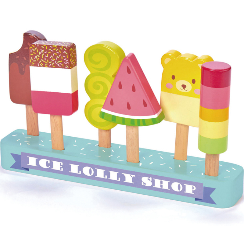 Glaces factices en bois Boutique sucette glacée