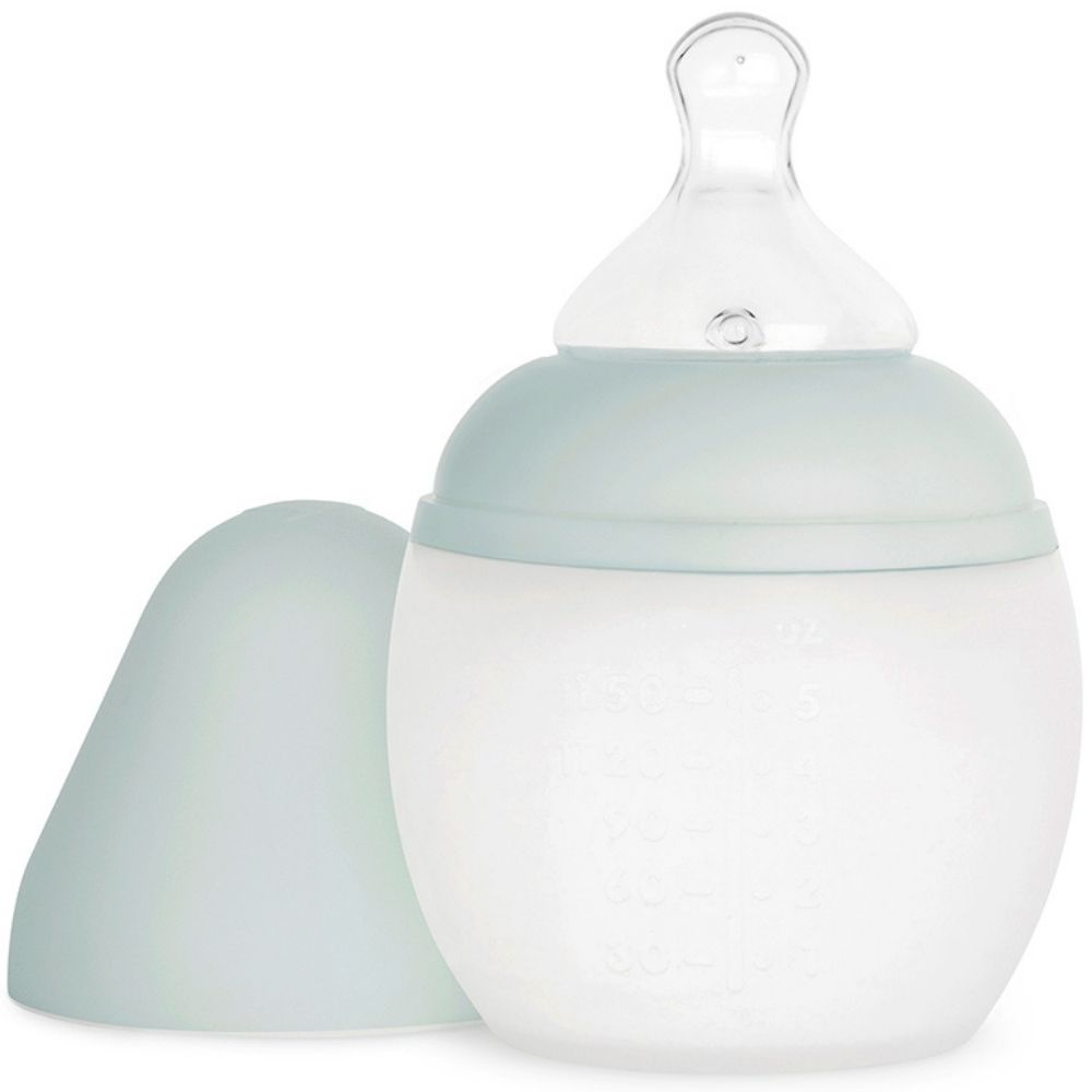 Biberon anti-colique en silicone ivy green (150 ml) (Elhée) - Image 1