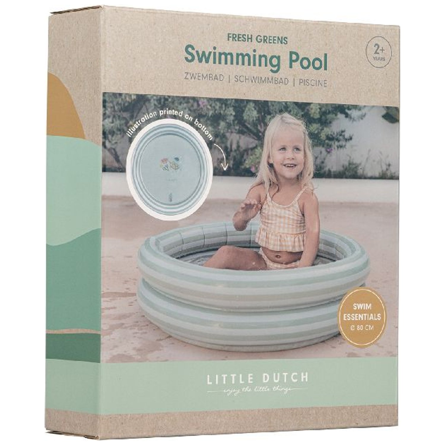 Piscine gonflable Fresh Greens (80 cm) (Little Dutch) - Image 8