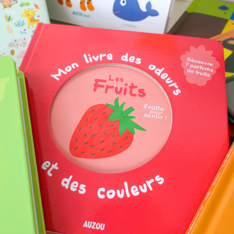 Auzou Editions - Mon livre des odeurs et des couleurs - les fruits - Reconditionné