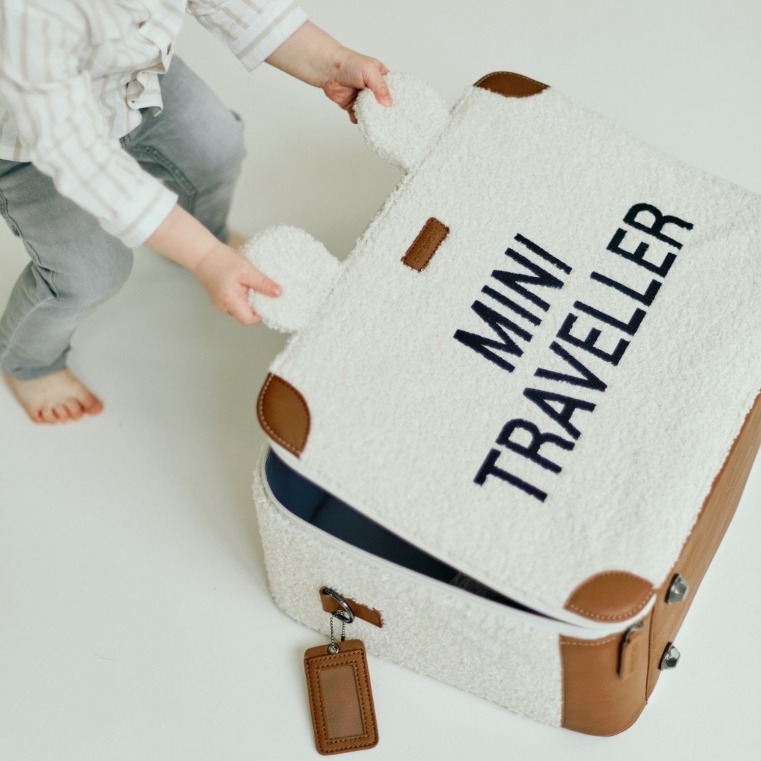 Petite valise Mini traveller Teddy écru (Childhome) - Image 5