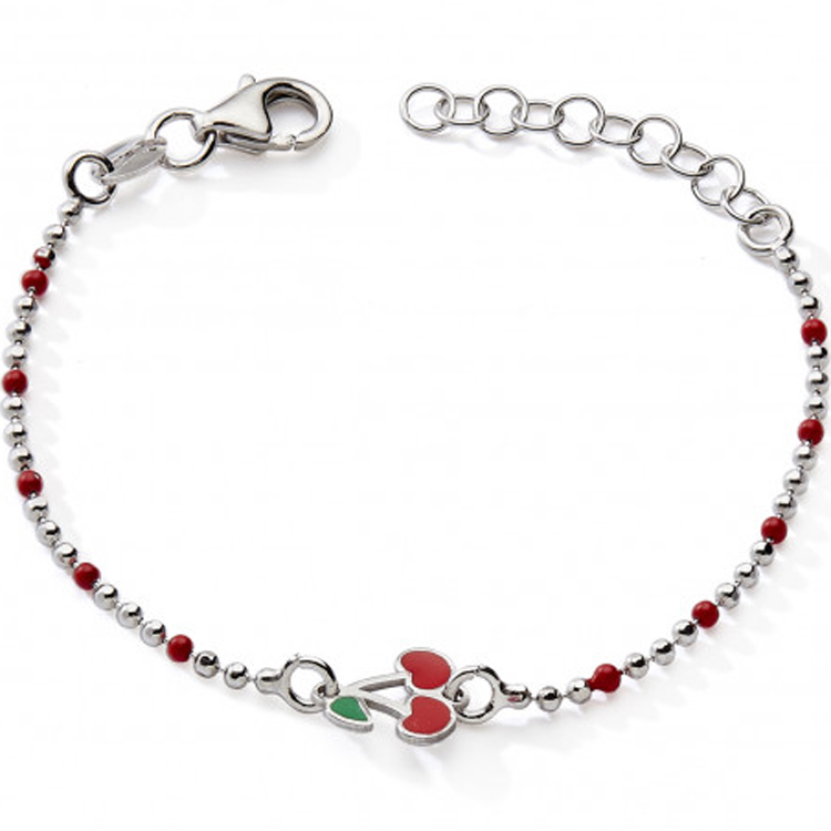 Bracelet Cerise 14,5 cm (argent)