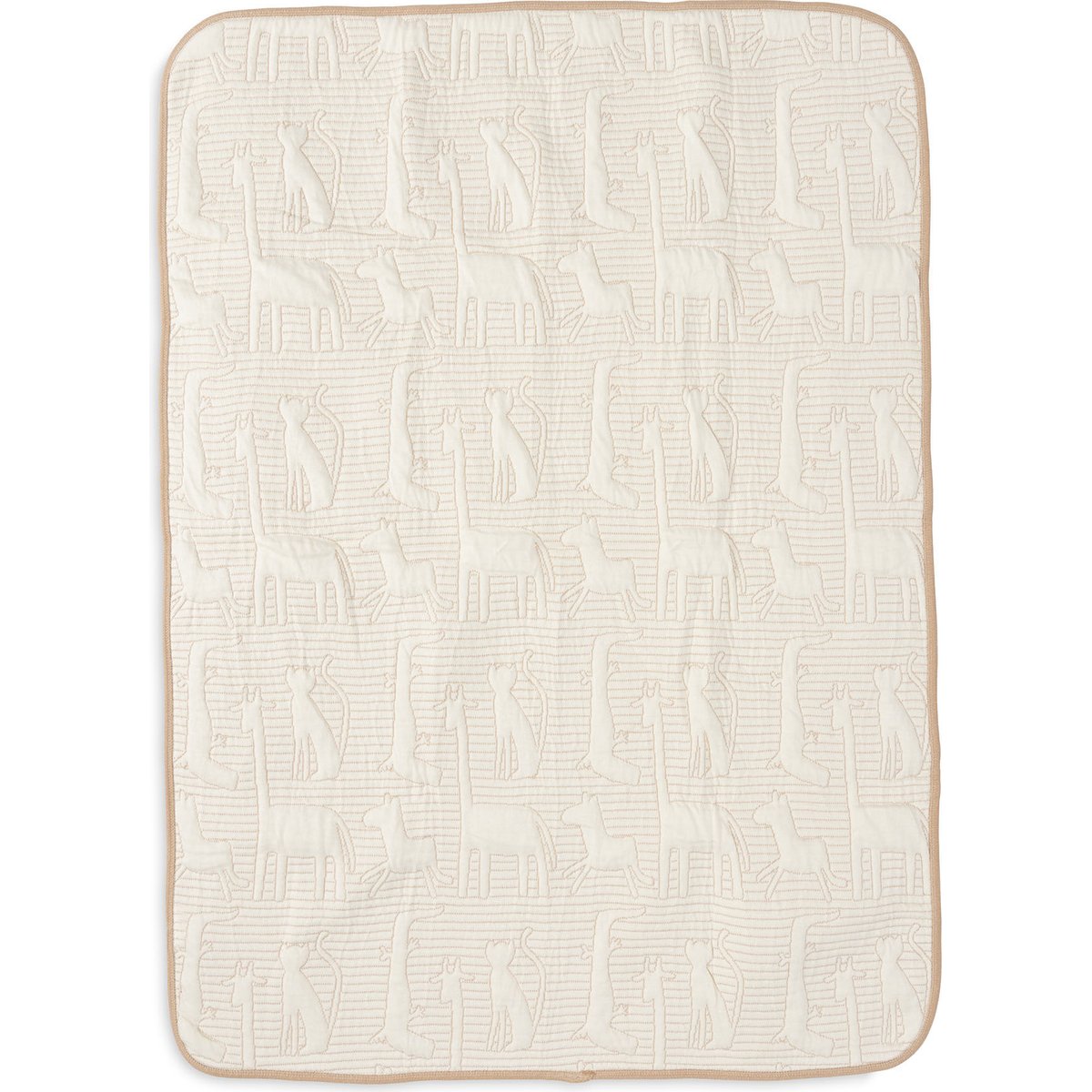 Couverture en coton Jungle Jambo Biscuit-Oatmeal (75 x 100 cm) (Jollein) - Image 7