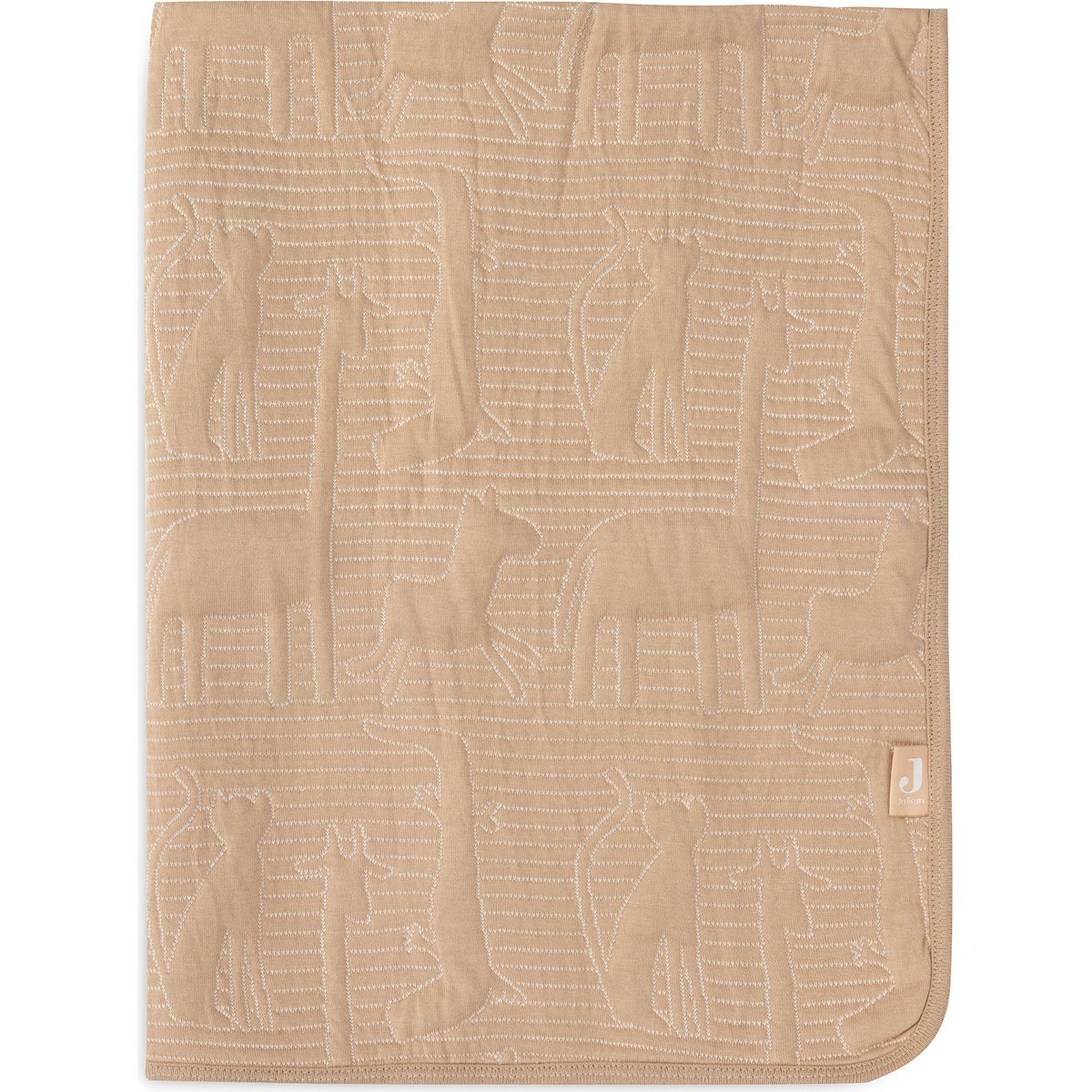 Couverture en coton Jungle Jambo Biscuit-Oatmeal (75 x 100 cm) (Jollein) - Image 8