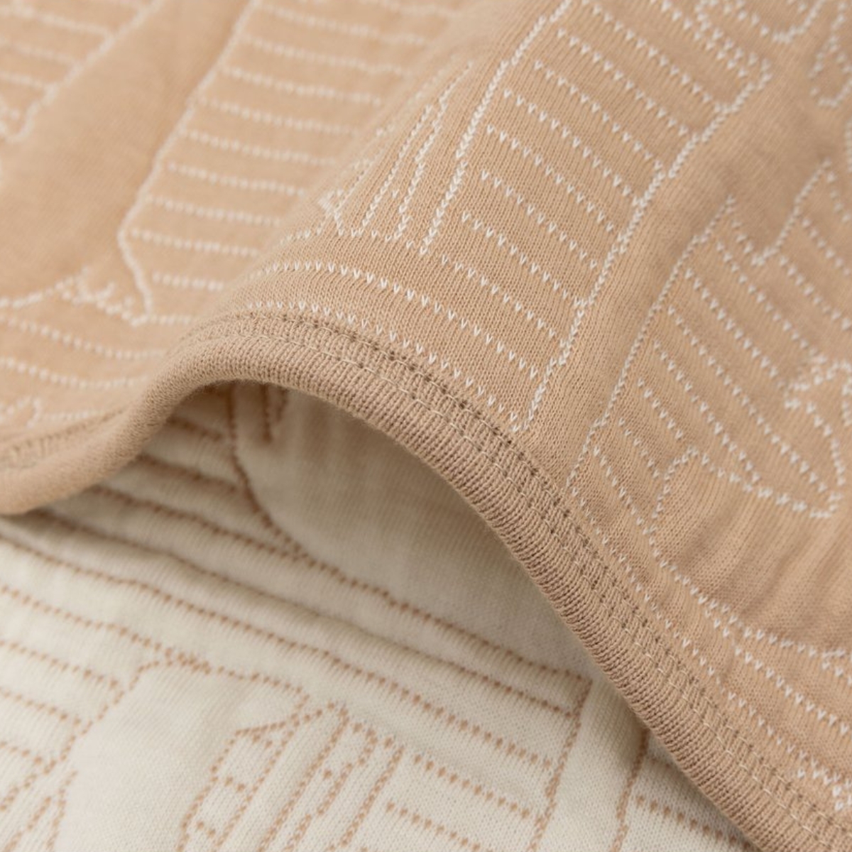 Couverture en coton Jungle Jambo Biscuit-Oatmeal (75 x 100 cm) (Jollein) - Image 9