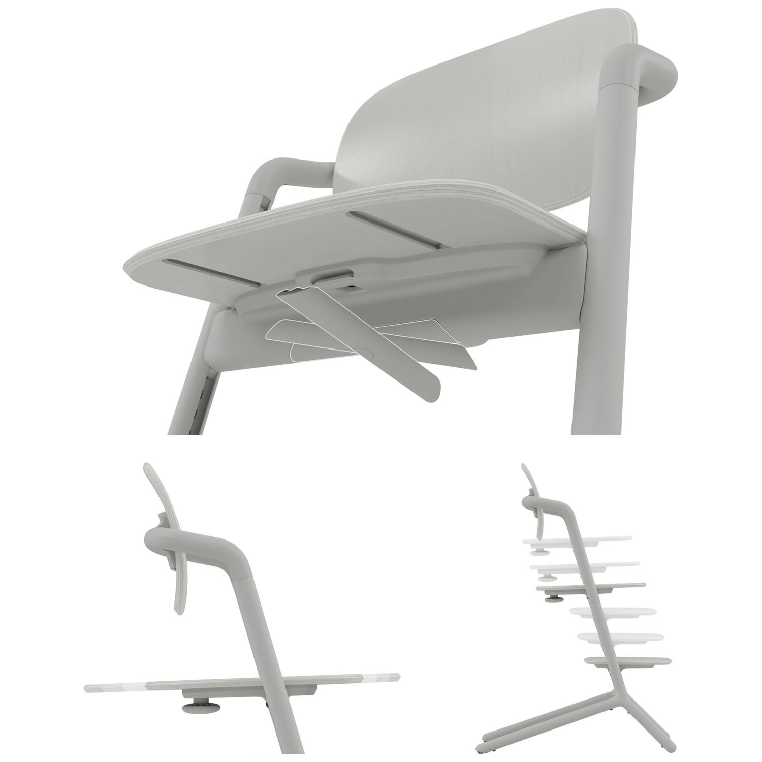 Chaise haute évolutive 4 in 1 Lemo 2 Suede Grey (Cybex) - Image 8