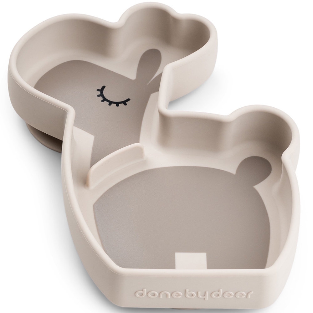 Assiette en silicone avec ventouse Lalee Sable (Done by deer) - Image 5