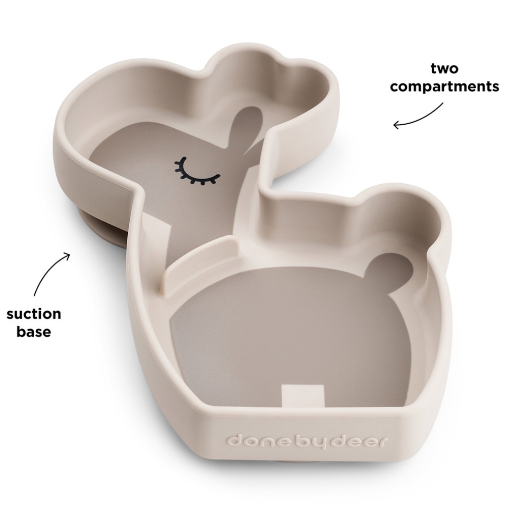 Assiette en silicone avec ventouse Lalee Sable (Done by deer) - Image 7