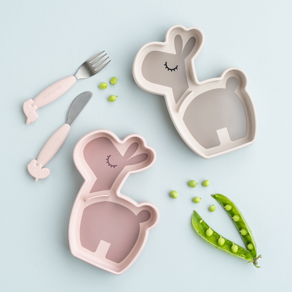 Assiette en silicone avec ventouse Lalee Sable (Done by deer) - Image 4