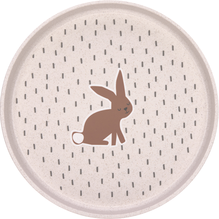 Assiette plate Little Forest Lapin rose (Lassig) - Image 2