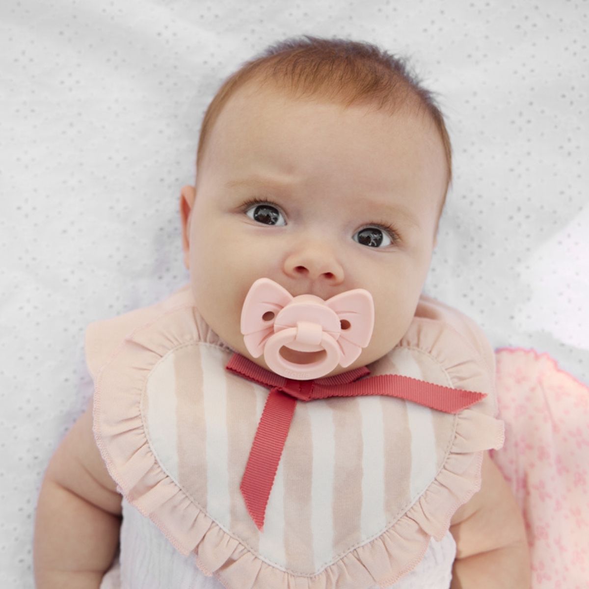 Sucette Binky Bow Misty Pink (3 mois et +) (Elodie Details) - Image 1