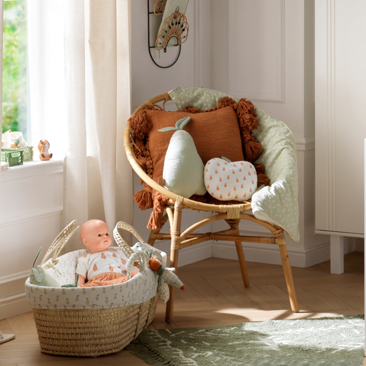 Couffin souple en fibres naturelles de palmier Botanica (Sauthon) - Image 2