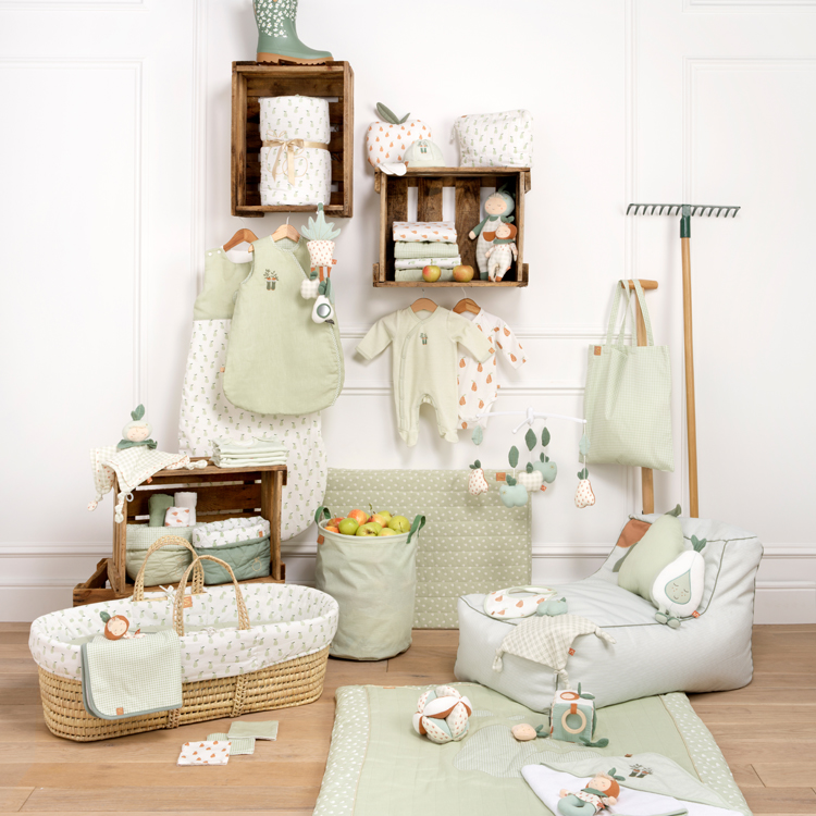 Couffin souple en fibres naturelles de palmier Botanica (Sauthon) - Image 3