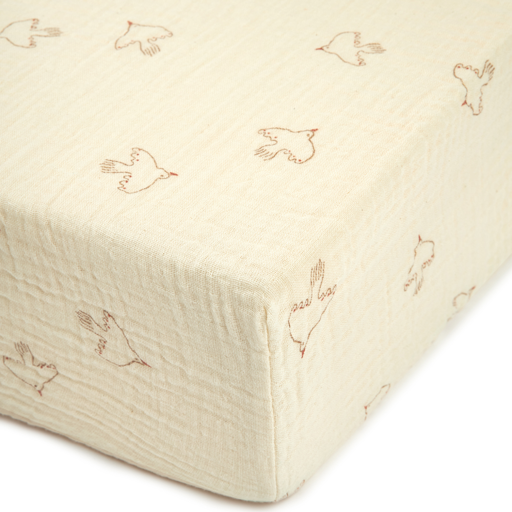 Nobodinoz - Drap housse Brown Hoshi Wabi-Sabi (70x140 cm)