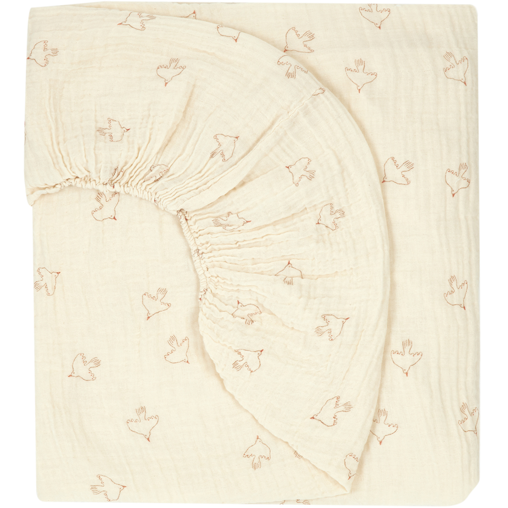 Drap housse Brown Hoshi Wabi-Sabi (70x140 cm) (Nobodinoz) - Image 2