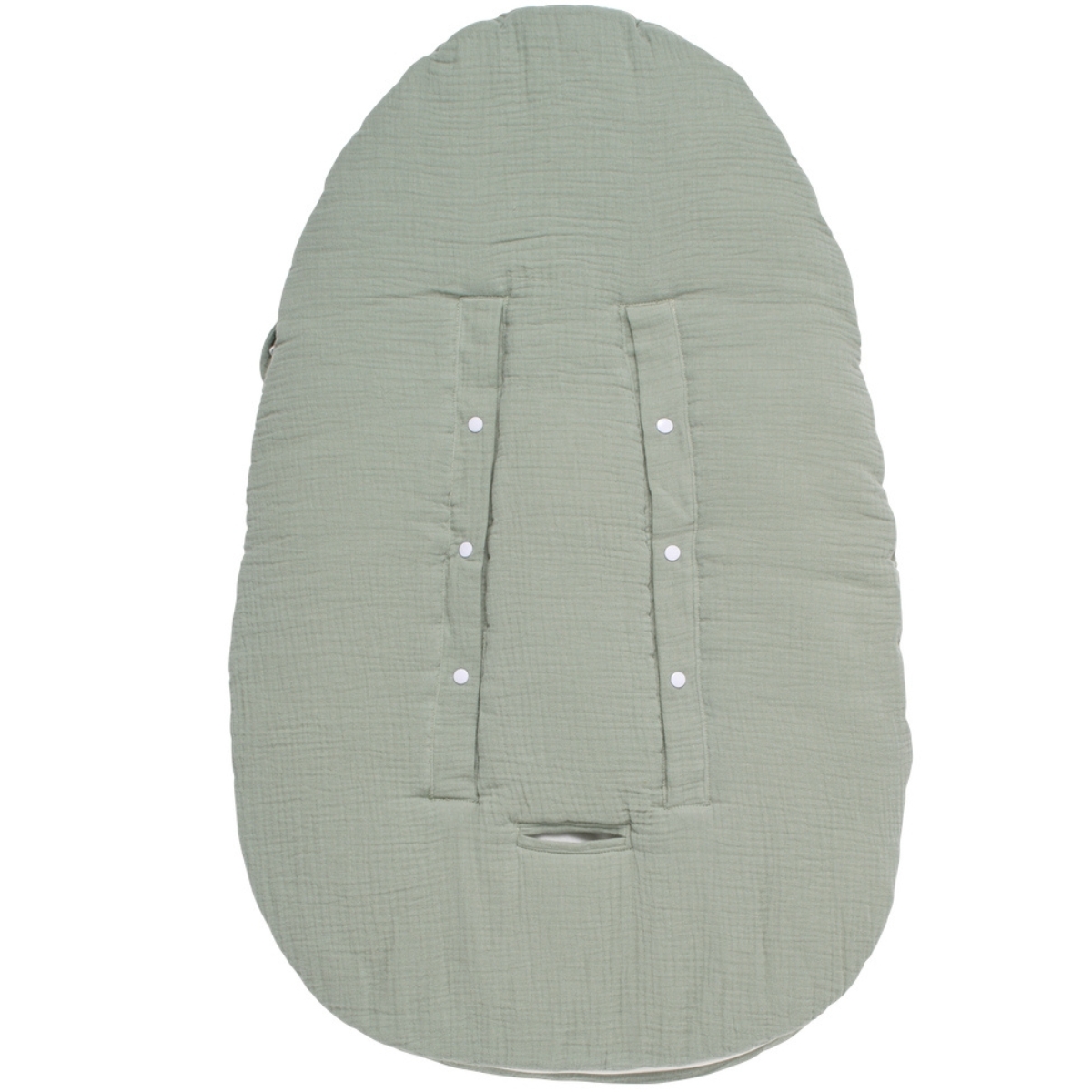Nid d'ange passe sangle en gaze de coton Sauge (Sauthon) - Image 1