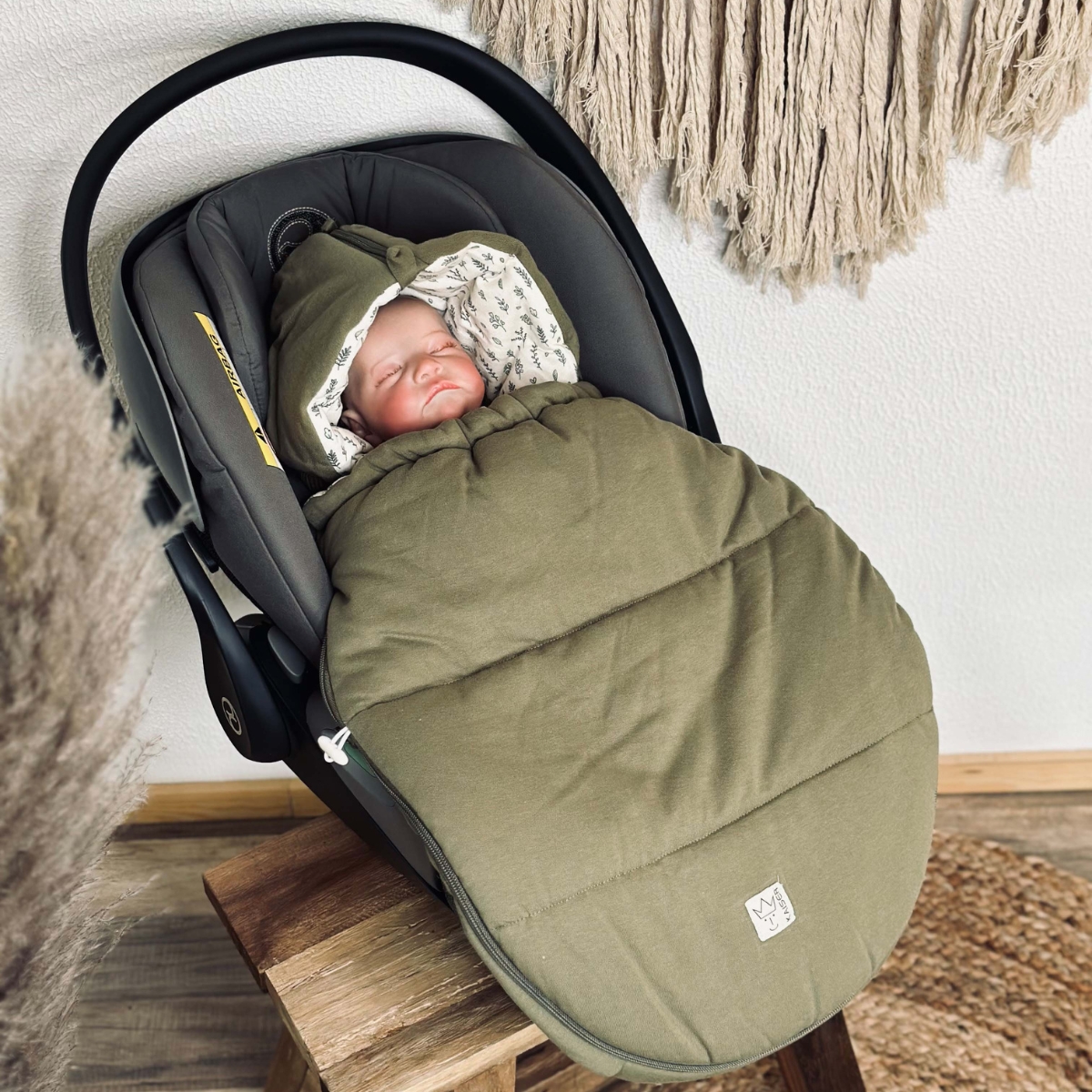 Chancelière bébé jersey Hooded olive green (Kaiser) - Image 5